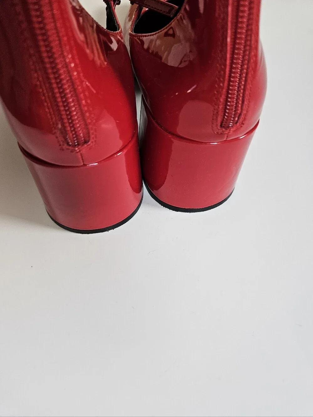 On 34th Women's Tonii Mary Jane Ankle-Strap Red Patent Heels - Picture 5 of 8